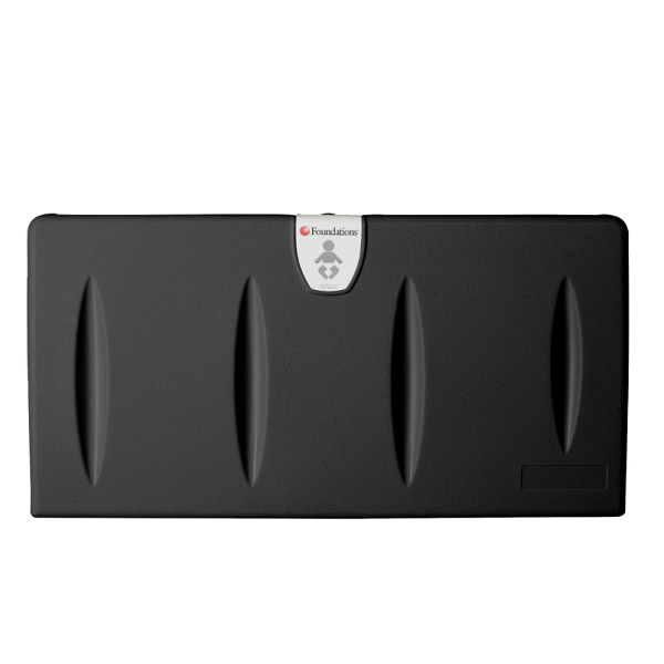 FOUNDATIONS 100-EH Surface-Mounted, Horizontal-Folding Baby Changing Station