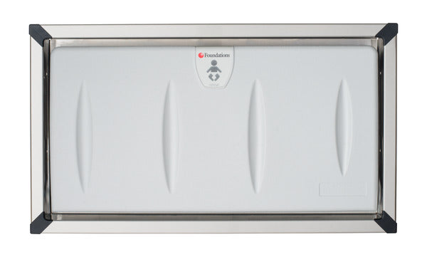 FOUNDATIONS® Model 5240259 Recess-Mounted, Horizontal-Folding Baby Changing Station