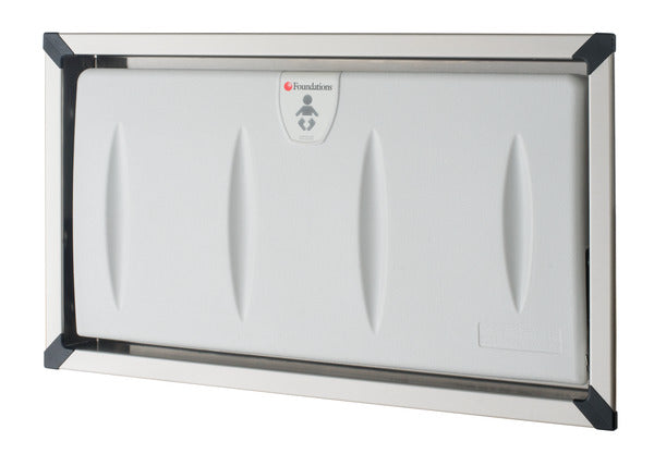 FOUNDATIONS® Model 5240259 Recess-Mounted, Horizontal-Folding Baby Changing Station