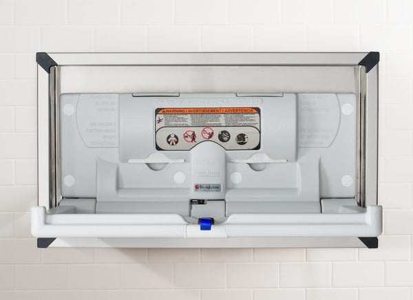 FOUNDATIONS® Model 5240259 Recess-Mounted, Horizontal-Folding Baby Changing Station
