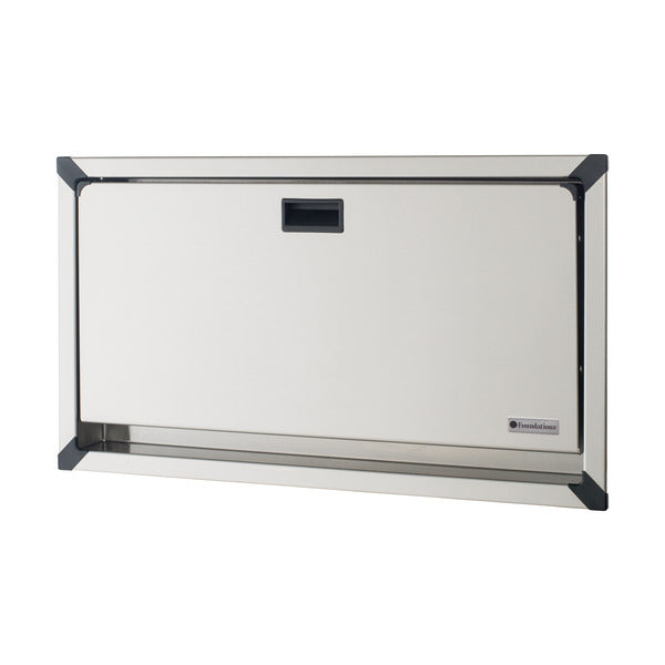 FOUNDATIONS 100SSC-SM Surface-Mounted, Horizontal-Folding Baby Changing Station