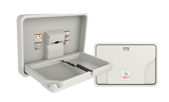ASI 9014 Baby Changing Station - Surface Mounted- Horizontal Plastic