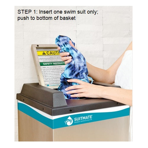 Suitmate EC3 Swimsuit Water Extractor - Stainless Steel Wall Mounted SUITMATE