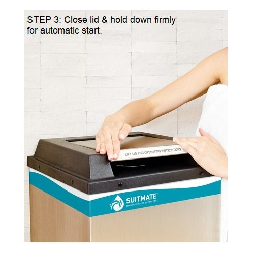 Suitmate EC3 Swimsuit Water Extractor - Stainless Steel Wall Mounted SUITMATE