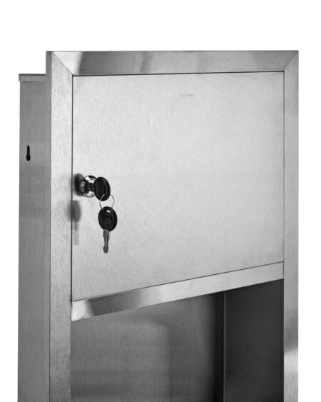 Alpine Industry ALP495 Surface Mounted Paper Towel Dispenser / Waste Receptacle