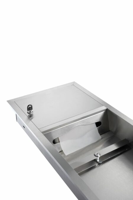 Alpine Industry ALP495 Surface Mounted Paper Towel Dispenser / Waste Receptacle