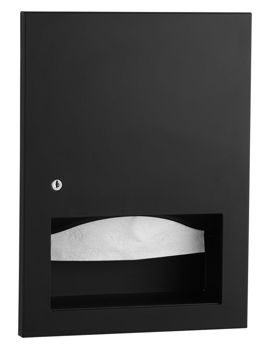 Bobrick B-359033.MBLK TrimLineSeries Recessed Paper Towel Dispenser, Matte Black