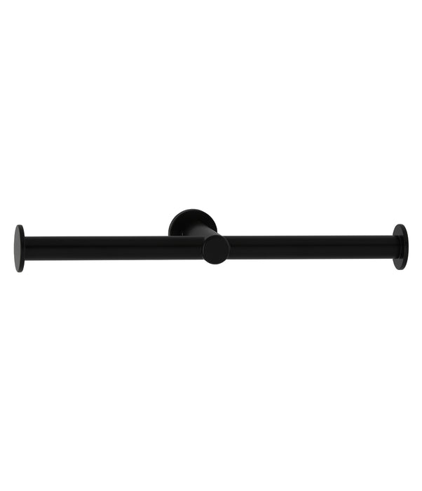 Bobrick 9547.MBLK Fino Collection Surface-Mounted Double Toilet Roll Holder, Matte Black