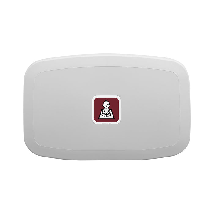 Gamco BCS-4 Surface-Mounted ADA-Compliant Baby Changing Station Light Grey