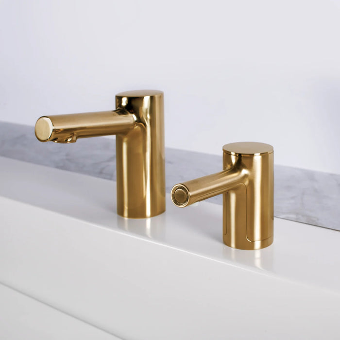 Bobrick B-990 Counter-Mounted Automatic Top-Fill Soap Dispenser, Brussed Brass