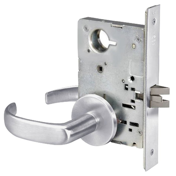 Accentra 8822Fl X 626 Mortise Dormitory/Exit Levered Lockset, Less Cylinder, Satin Chrome
