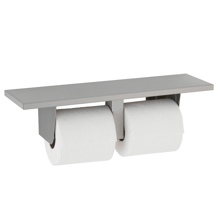 Gamco SPH-2 Surface-Mounted Shelf with Toilet Tissue Dispenser Double Roll