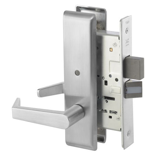 Accentra 8802Fl X 626 Mortise Privacy Levered Lockset, Less Cylinder, Satin Chrome