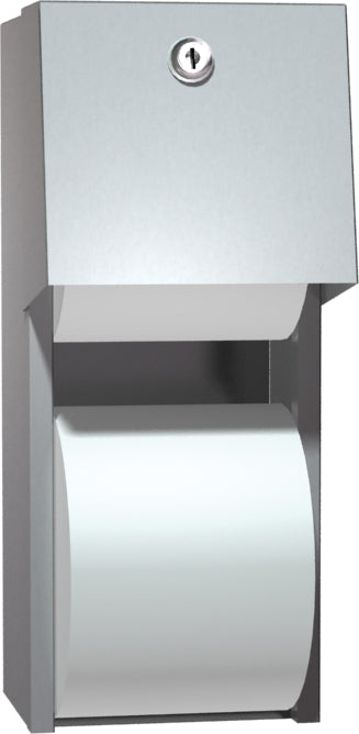 ASI 0030 Toilet Paper Dispenser, Twin Hide-A-Roll - Surface Mounted