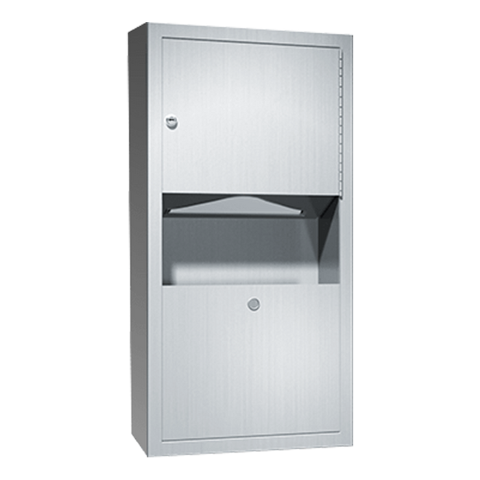 ASI 0462-Ad-9 Paper Towel Dispenser & Waste Receptacle - Surface Mounted