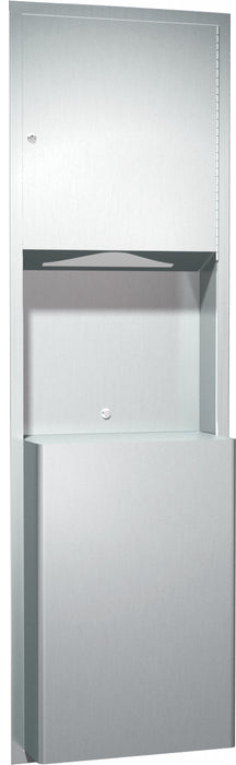 ASI 0469 Paper Towel Dispenser & Waste Receptacle - Recessed
