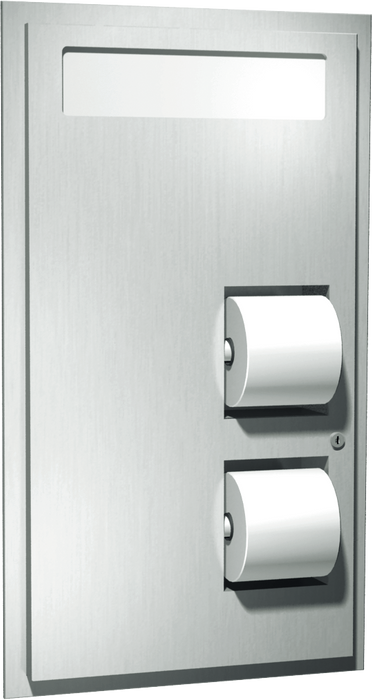 ASI 0485 Toilet Seat Cover & Toilet Paper Dispensers - Recessed