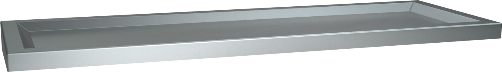 ASI 0690-18 Shelf With Raised Edges, Surface Mounted, 18" Stainless Steel