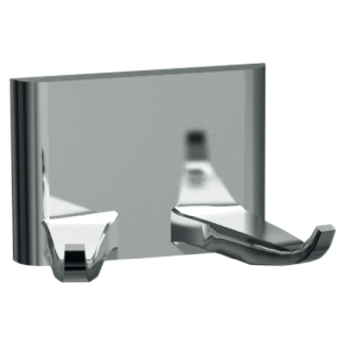 ASI 0745-Z Robe Hook (Double) - Surface Mounted, Chrome Plated Zamak