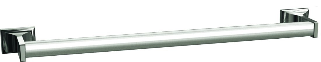 ASI 0755-Z30 Zamac Bathroom Accessories - Round Towel Bar, Surface Mounted, 30"