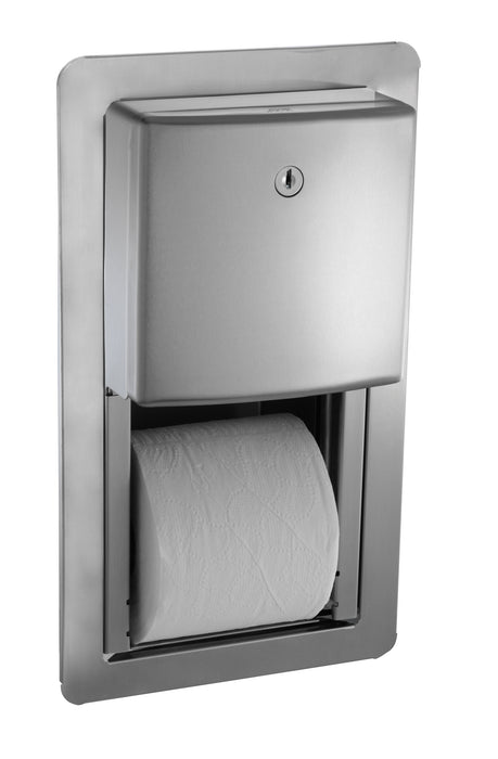 ASI 20031 Roval™ Semi-Recessed Mounted Twin Hide-A-Roll Toilet Tissue Dispenser