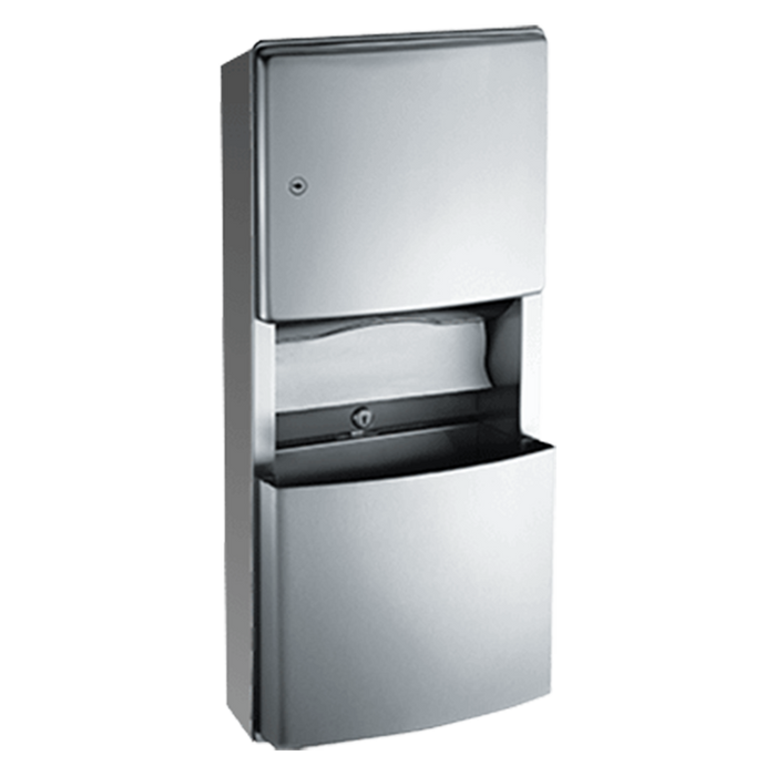 ASI 204623-9 Roval™ Surface Mounted Paper Towel Dispenser And Removable Waste Receptacle