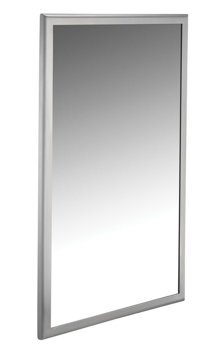 ASI 20650-2436 Roval Inter-Lok Stainless Steel Framed Mirrors - Plate Glass, 24 X 36 Inch