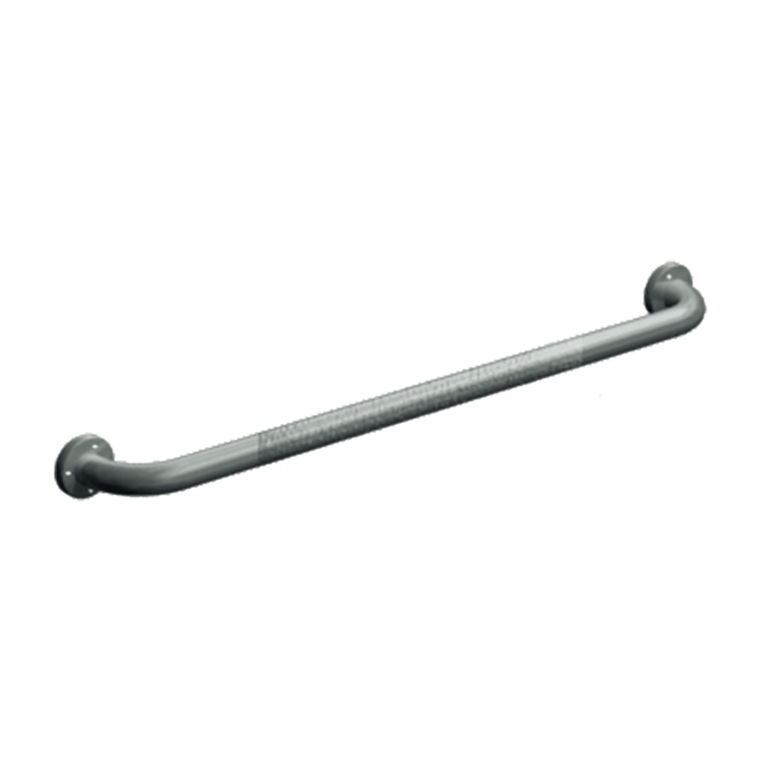 ASI 3401-24P 1/4" O.D. Exposed Mounted, 24" Straight Grab Bar -  Peened (Mounting Screws Purchased Separately)