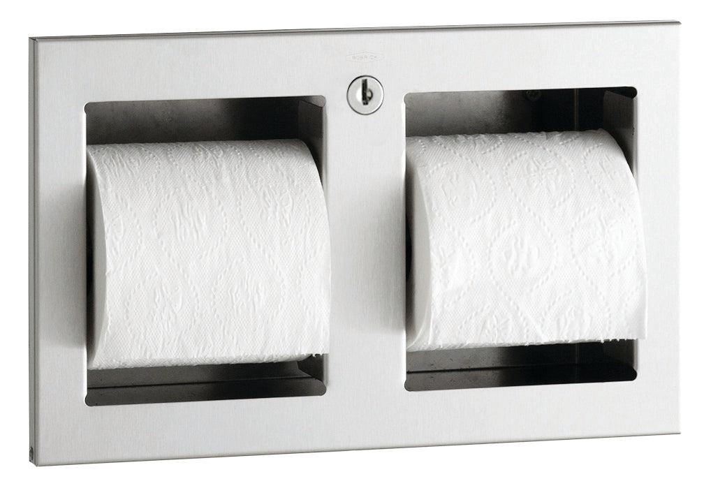 Bobrick B-35883 Recessed Multi-Roll Toilet Tissue Dispenser