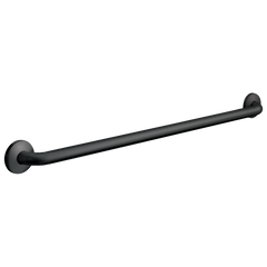 ASI 3801-41  Snap Flange (1-1/2" O.D) Matte Black Powder Coated Finish - Straight Grab Bar