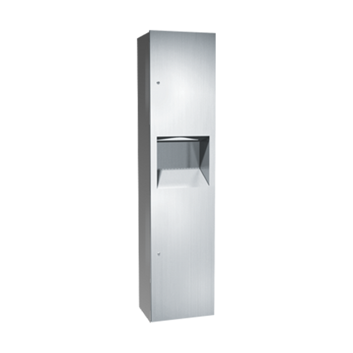ASI 64676-9 Paper Towel Dispenser & Waste Receptacle - Surface Mounted