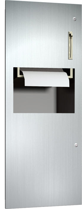 ASI 64696 Roll Towel Dispenser & Waste Receptacle - Recessed