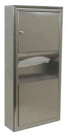 Bobrick B-3699 Classicseries Surface Mounted Paper Towel Dispenser/Waste Receptacle