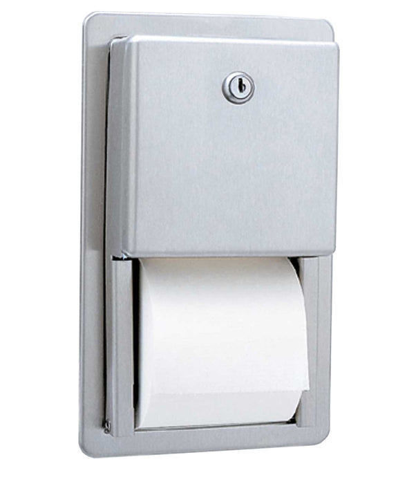 Bobrick B-3888  Recessed Multi-Roll Toilet Tissue Dispenser