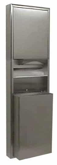Bobrick B-3949  Classicseries Surface-Mounted Paper Towel Dispenser/Waste Recepacle
