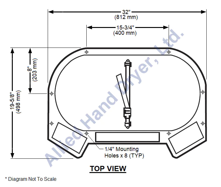 Koala KB112 01RE Countertop Baby Changing Station Recess Mounted