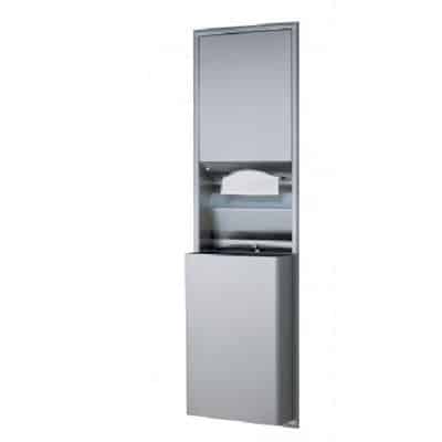 3944 Bobrick B-3944 Classicseries Recessed Paper Towel Dispenser/Waste Rece ...