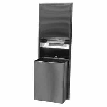 Bobrick B-3947 Classicseries Recessed Convertible Paper Towel Dispenser/Waste Receptacle