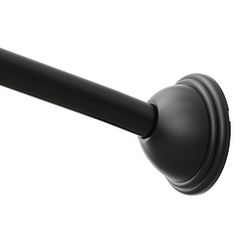 Moen CSR2160BL Matte black adjustable curved shower rod