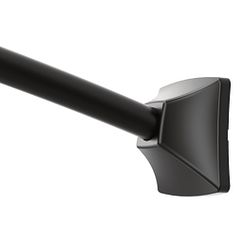 Moen CSR2164BL Matte black adjustable curved shower rod