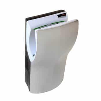Saniflow® M14ACS DUALFLOW® PLUS Hand Dryer - Satin (Silver) High-Speed HEPA Universal Voltage ADA