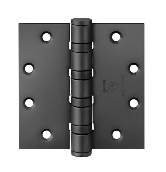 McKinney T4A3786 4-1/2" X 4-1/2" / 5" x 4 1/2" Heavy Weight Bearing Hinge, 5 Knuckle, Full Mortise With Plated Finish (Pack Of 3)